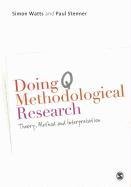 Doing Q Methodological Research Watts Simon, Stenner Paul