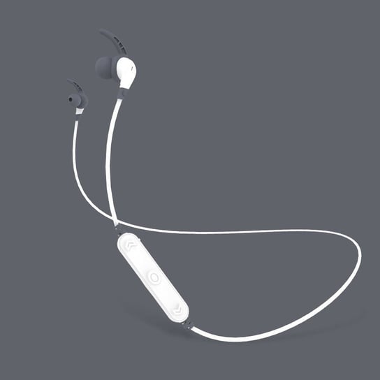 Dokonałowe słuchawki bezprzewodowe Remax Wireless Sports Earphone RB-S25, zestaw słuchawkowy Bluetooth 4.2 70 mAh biały Remax