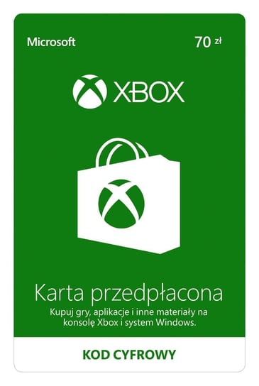 Doładowanie Xbox 70 zł Microsoft