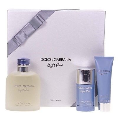 Dolce & Gabbana, Light Blue pour Homme, zestaw kosmetyków, 3 szt. Dolce & Gabbana