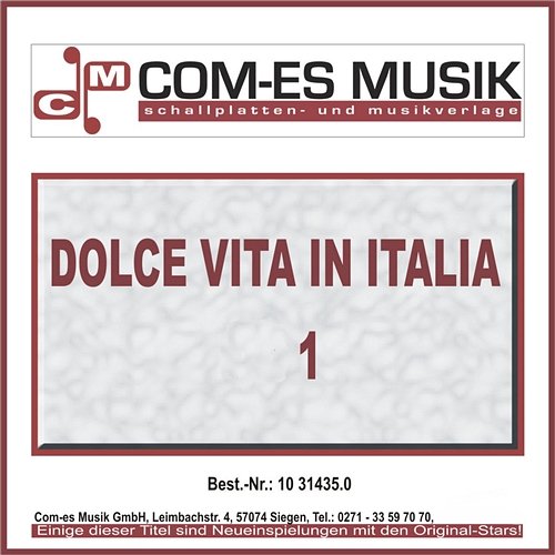Dolce Vita in Italia 1 Various Artists