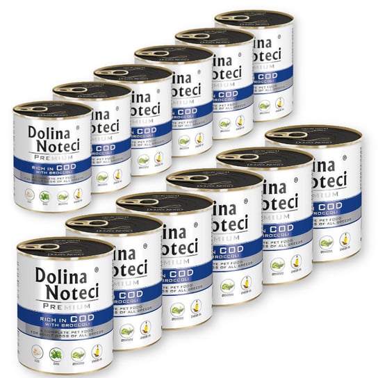 Dolina Noteci Premium Karma Dorsz z brokułami 800g - ZESTAW 12 SZTUK Dolina Noteci