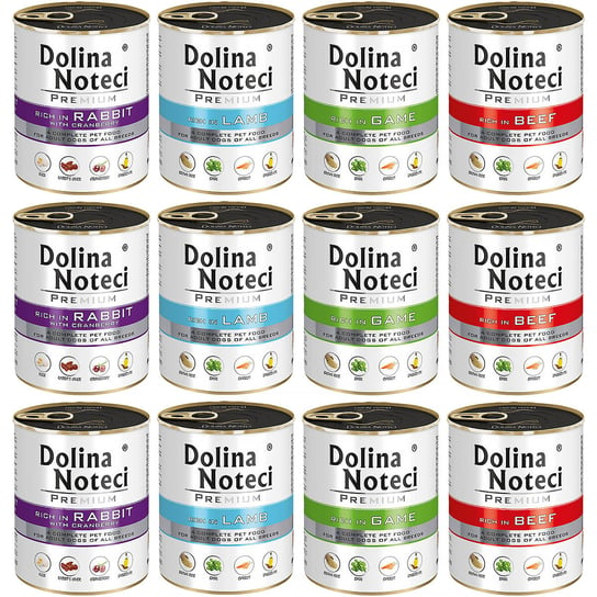 DOLINA NOTECI PREMIUM KARMA PSA BEZ DROBIU wołowina jagnięcina 12x800 g Dolina Noteci