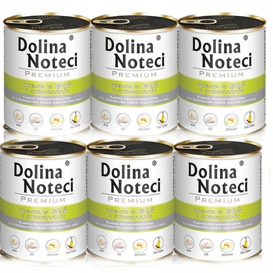 DOLINA NOTECI PREMIUM Zestaw Puszek Gęś 6 x 800g Dolina Noteci