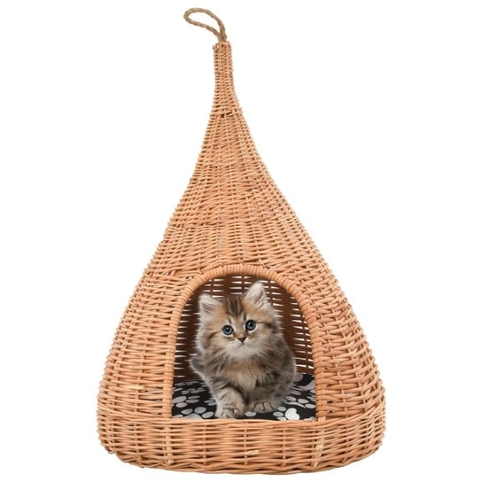 Domek dla kota VIDAXL z poduszką, tipi, 40x60 cm vidaXL