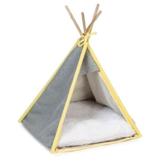 Domek dla psa lub kota BEEZTEES Tipi Tent Aiko, szary, 55x55x85 cm Beeztees