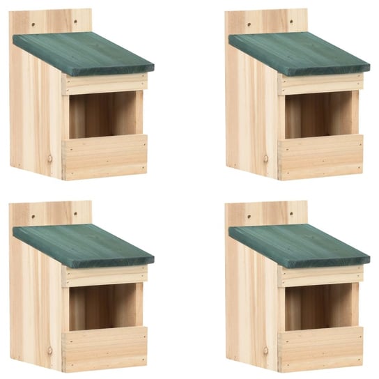 Domek dla ptaków - drewno jodłowe, 12x16x20 cm, zi Zakito