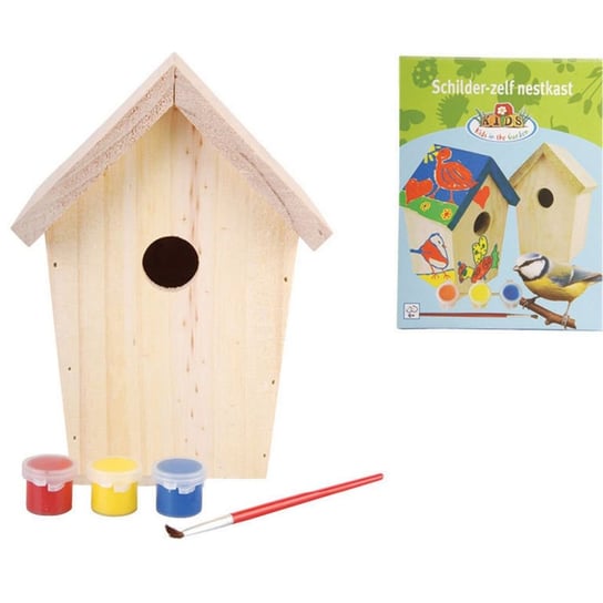 Domek dla ptaszków z farbą ESSCHERT DESIGN DIY KG145, 14,8x11,7x20 cm Esschert Design