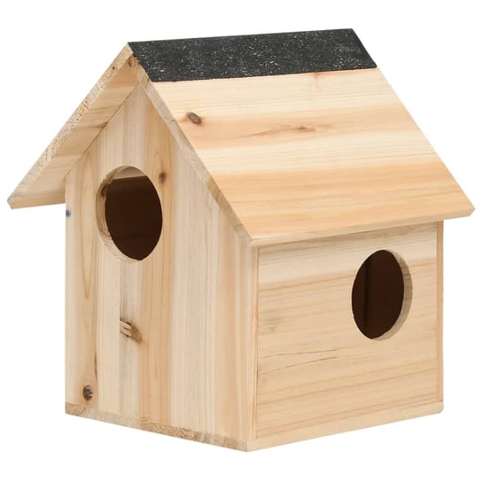 Domek dla wiewiórki, lite drewno jodłowe, 26x25x29 cm vidaXL