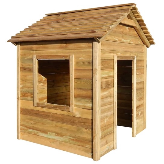 Domek drewniany dla dzieci, 120x120x146 cm, zielon Zakito