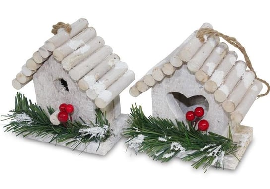 Domek drewniany świąteczny Domki LED, 10x8x5 cm Pigmejka