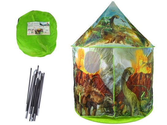 Domek Namiot dla Dzieci Dinozaury Ogród Zielony lean