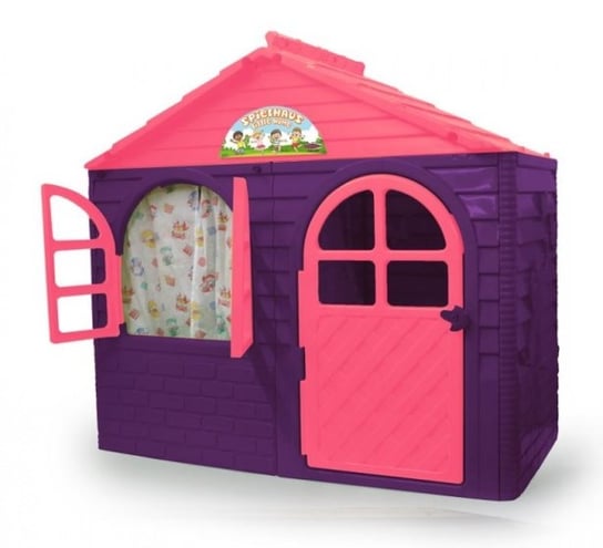 domek zabaw Little Home130 x 78 cm fioletowy/różowy TWM