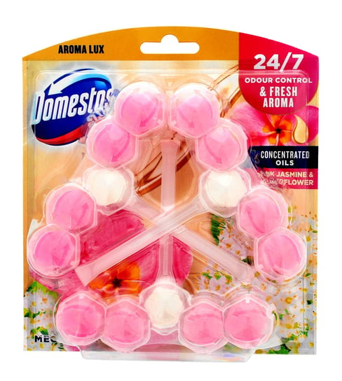 Domestos Aroma Lux Kostka toaletowa do WC Pink Jasmine & Elderflower 1op.-3x55g Unilever