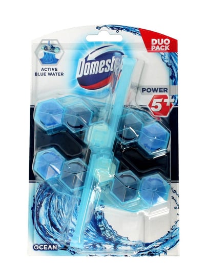 Domestos Ocean DUO Kostka WC Power 5 koszyk - Active Blue Water  2 x 53g Unilever