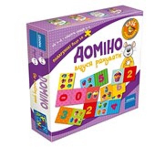 Domino gra w liczenie wersja ukraińska, gra planszowa, Granna Granna