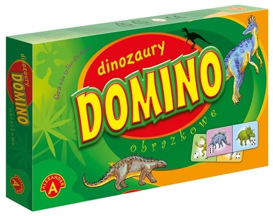 Domino obrazkowe Dinozaury, gra logiczna, Alexander Alexander