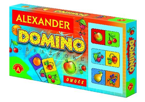 Domino obrazkowe owoce, gra logiczna, Alexander Alexander