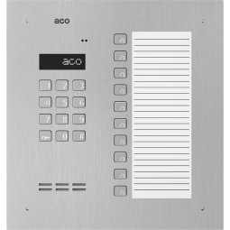 Domofon cyfrowy z zamkiem szyfrowym, 10 przyciskami i dużą listą opisową ACO INSPIRO 18+ ACO