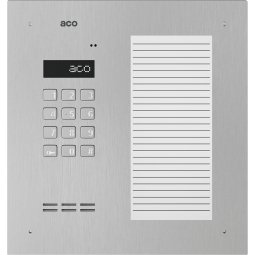 Domofon cyfrowy z zamkiem szyfrowym, dużą listą opisową i czytnikiem zbliżeniowym ACO INSPIRO 17ACC+ ACO