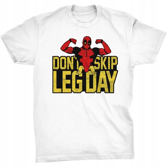 Don't skip Leg Day Koszulka Deadpool Trening Gym GILDAN