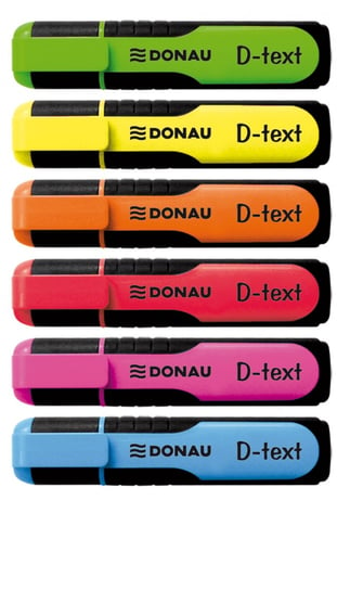 Donau, zakreślacz fluorescencyjny D-Text, żółty Donau