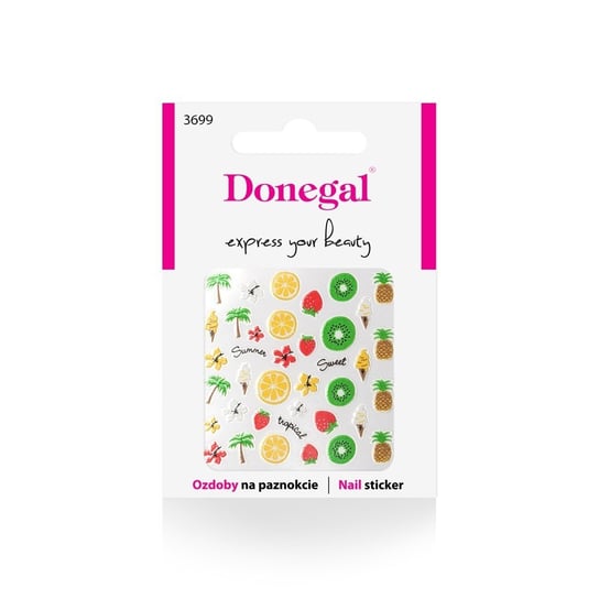 Donegal, naklejki na paznokcie Tropikalny Raj Donegal