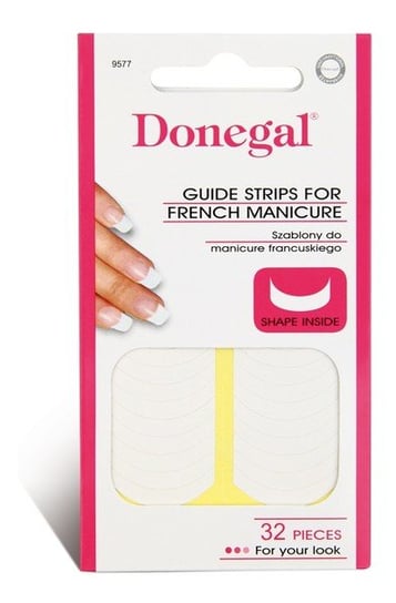 Donegal, szablony do French Manicure, 32 szt. Donegal