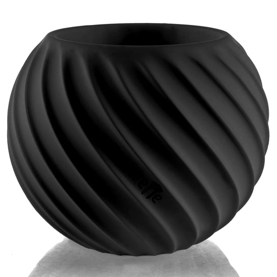Donica Bauble Wave 7,6 cm Black Matt Concrette