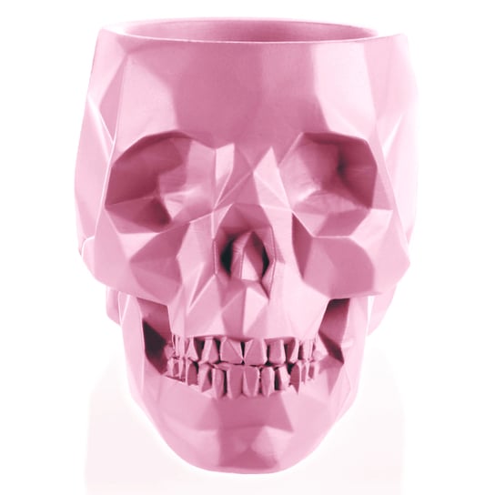 Donica Skull Low-Poly Candy Pink Poli  11 Cm Candellana