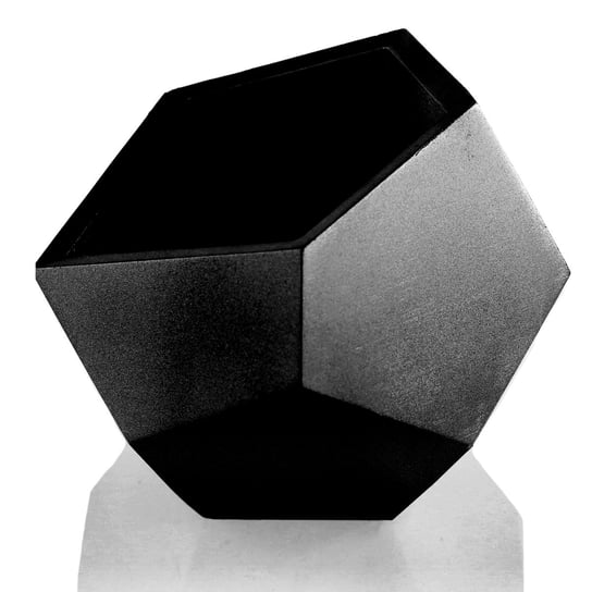 Donica Square Geometric Black Metallic Poli 12 cm Inny producent
