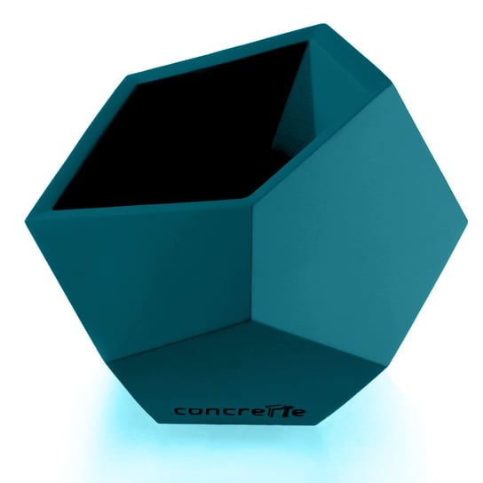 Donica Square Geometric Dark Turquoise Poli 12 cm Inny producent