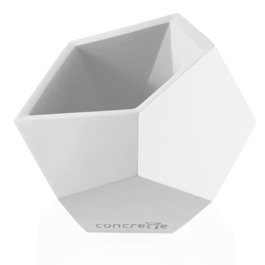 Donica Square Geometric White Poli 12 cm Inny producent