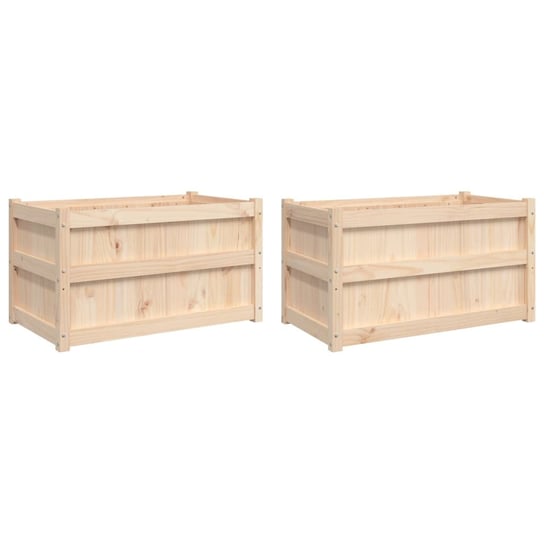 Donice ogrodowe drewniane 90x50x50 cm - sosna Zakito