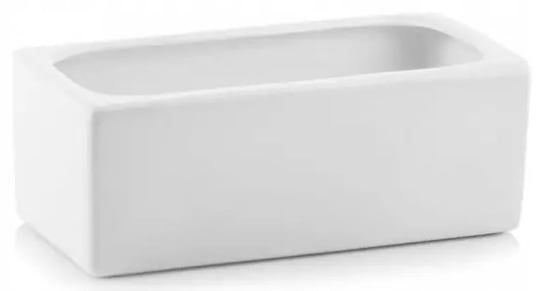 Doniczka ceramiczna biała prostokątna 25 cm Piano POLNIX