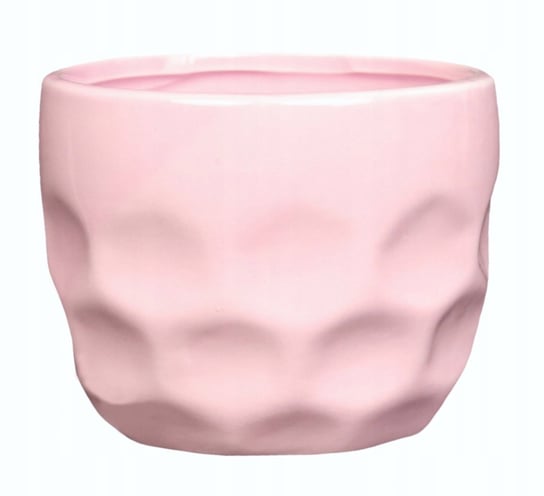 Doniczka Ceramiczna Na Kwiaty 9,5 Cm Różowa POLNIX