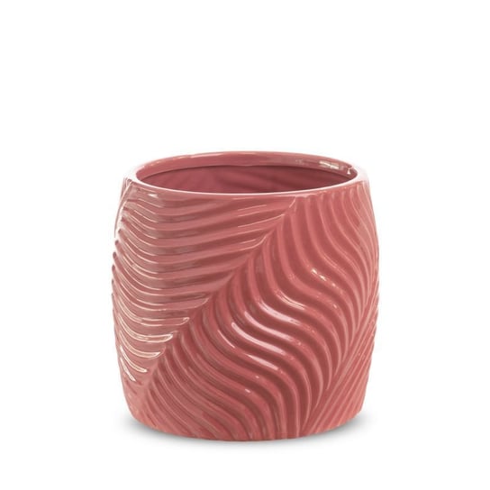 Doniczka Dekoracyjna Ceramiczna Sena 20X20X18 Różowa Eurofirany