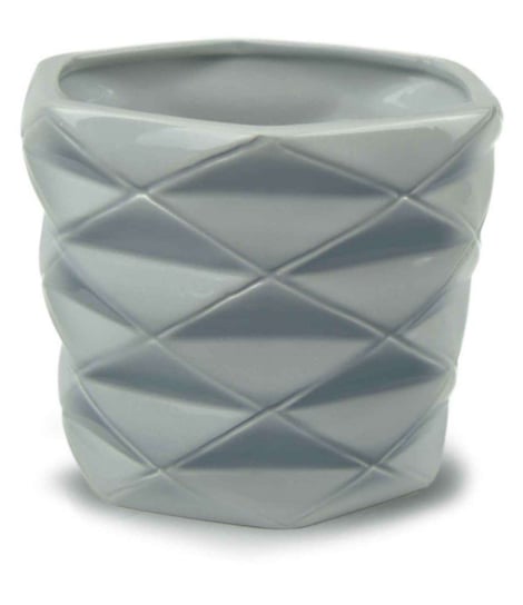 Doniczka Dekoracyjna Szara Ceramiczna 15 cm POLNIX