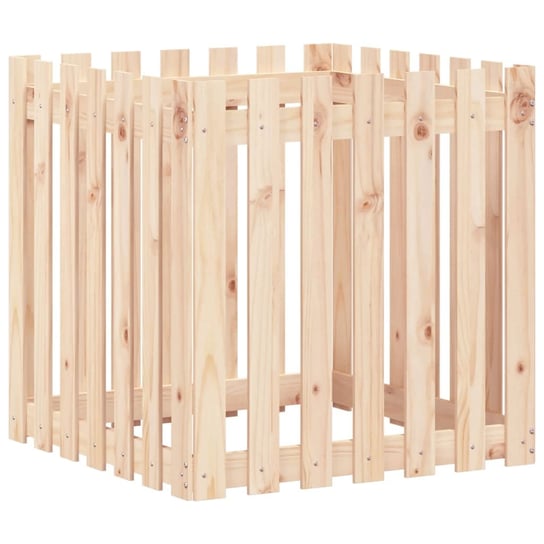 Doniczka drewniana 70x70x70 cm, sosnowa Zakito
