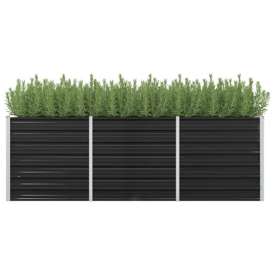 Doniczka ogrodowa na rośliny VIDAXL, czarna, 77x80x240 cm vidaXL