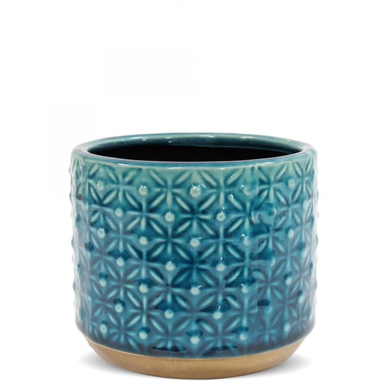 Doniczka, osłonka Niebieska Elegancja, ceramika (121793) Home Design