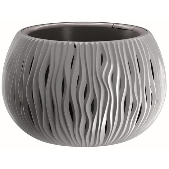 Doniczka PROSPERPLAST Bowl Sandy, kamienny szary, 24 cm PROSPERPLAST