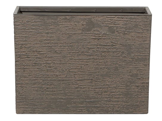 Doniczka prostokątna BELIANI Edessa, ciemnobrązowa, 45x60x25 cm Beliani