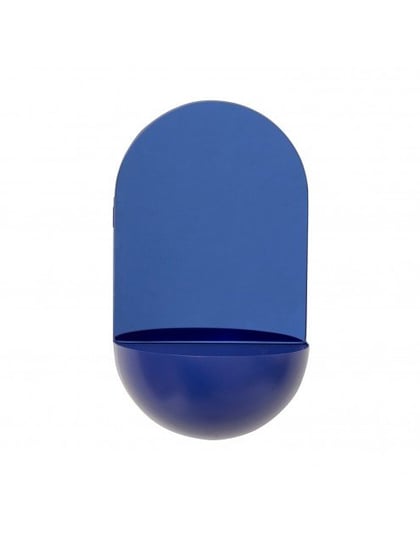Doniczka wisząca, metal / lustro, kolor niebieski Hübsch Hubsch Design