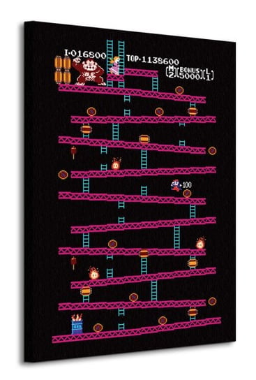 Donkey Kong NES - obraz na płótnie Pyramid International