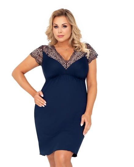 Donna Koszulka Greta Plus Dark Blue Granatowy 46 Donna