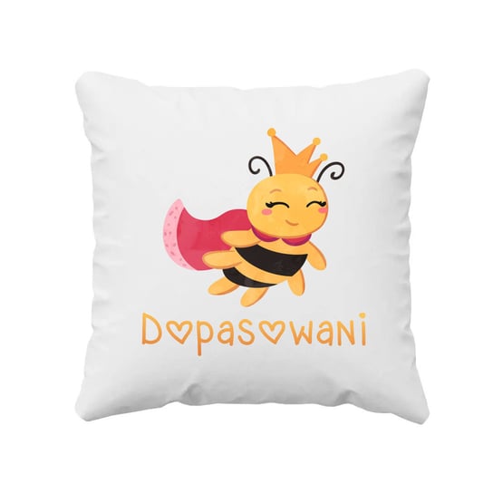 Dopasowani (Pszczoła) - poduszka na prezent Koszulkowy