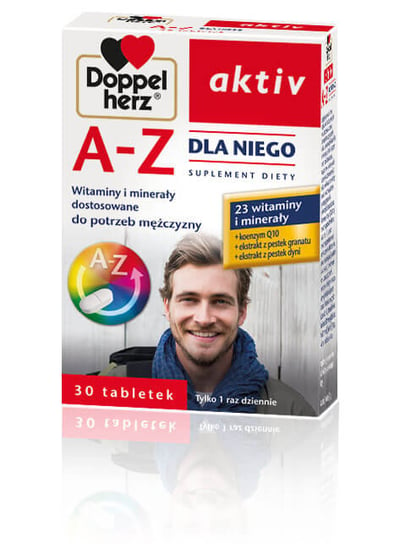Doppelherz aktiv A-Z Dla Niego, suplement diety, 30 tabletek Queisser