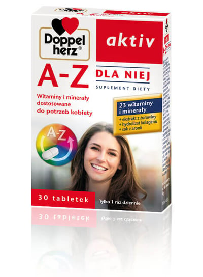 Doppelherz aktiv A-Z Dla Niej, suplement diety, 30 tabletek Doppelherz