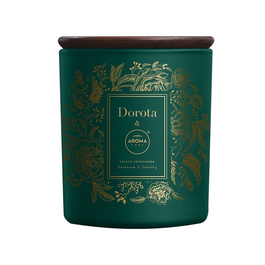 Dorota & Aroma Home Candle, Świeca zapachowa, Geranium z limonką, 150 g Dorota & Aroma Home